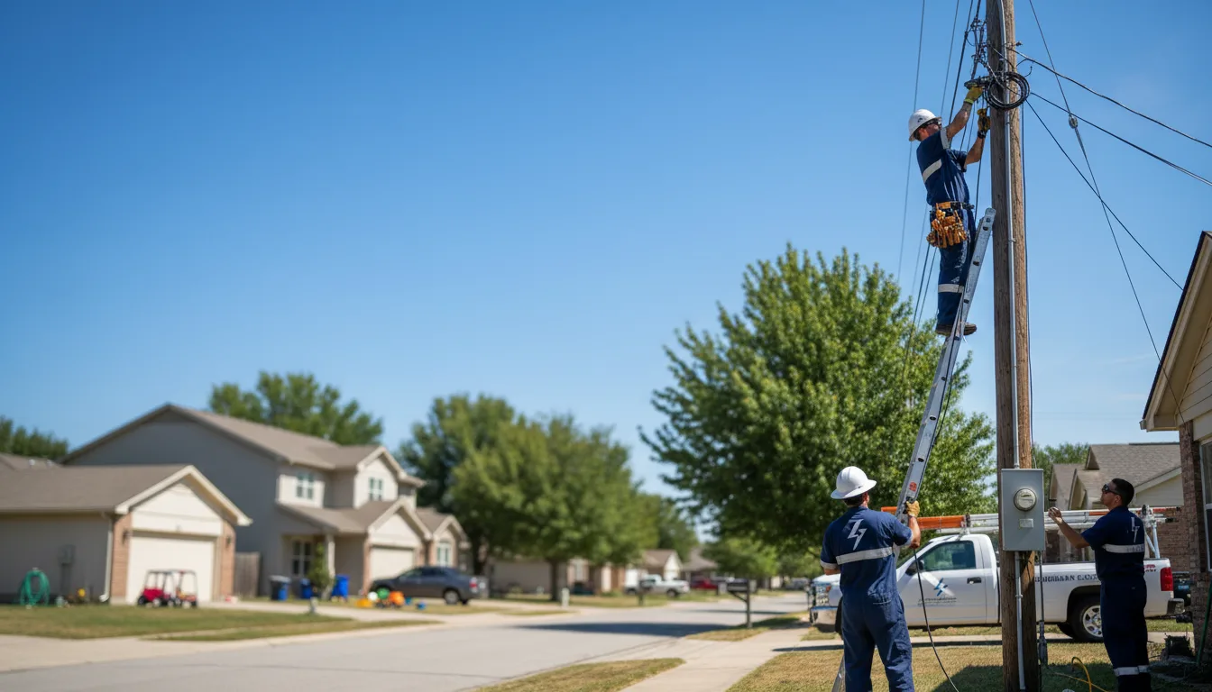 Residential electrician providing installation services in New Holstein, WI